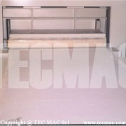 Ecobelt SC semi-continuous rebonding plant PU flex sheet out of press 2-185